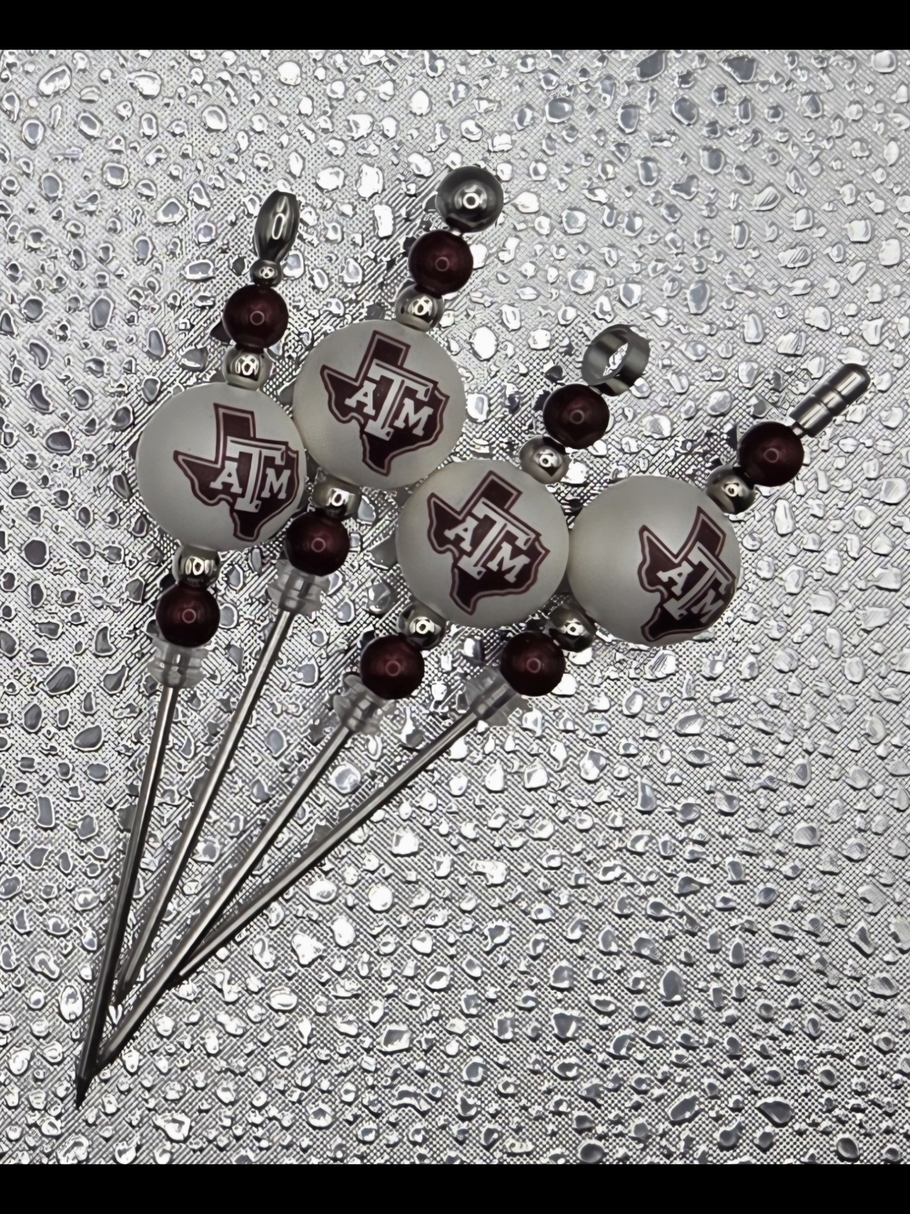 Texas A&M Decorative Cocktail Picks - Set of 4